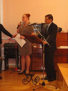 4 March, 2014 Yoga Graduation Day at Lal Bahadur Shastri Centre for Indian Culture, Tashkent.
