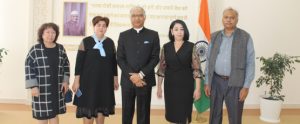 02 October, 2019 School no. 24 in Tashkent celebrated 115th birth anniversary of former Prime Minister Late Shri Lal Bahadur Shastri. Ambassador of India Santosh Jha paid floral tributes at Shastri monument in school premises.