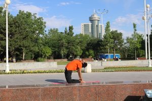6 June, 2020 Yoga Master Class at Drujba Narodov Square, Tashkent