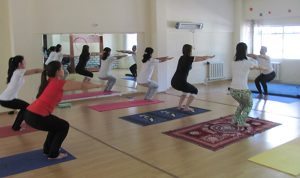 18 June, 2015 Yoga Demo at Tashkent Ulugbek International School
