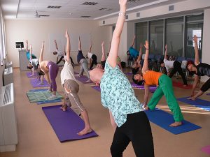 18 June, 2015 Yoga Demo at Westminster International University, Tashkent