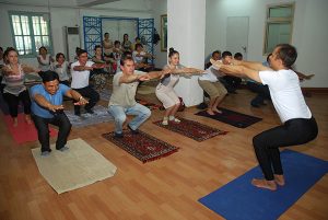 19 June, 2015 Yoga Demo at Shayana Farm