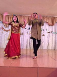 23 October, 2016 Uzbek Children performing traditional Indian dance during Diwali celebrations at the Lal Bahadur Shastri Centre for Indian Culture, Tashkent