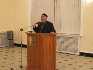 25 November, 2016 Mr. Bobomurod Hamdamov singing a Hindi song at the 18th Anniversary programme of Namaste Hindustan Radio Programme in Uzbekistan at Embassy of India, Tashkent