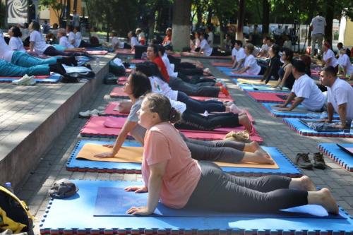 11th International Day of Yoga held on 21st June 2025 at Central Park, Tashkent
