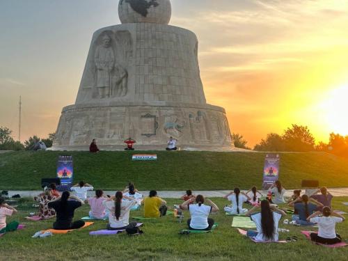 International Day of Yoga (IDY) session held on 13th May 2025 at Boqiy Bukhara