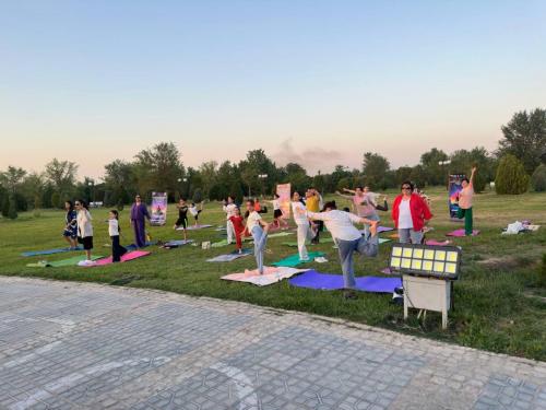 International Day of Yoga (IDY) session held on 13th May 2025 at Boqiy Bukhara