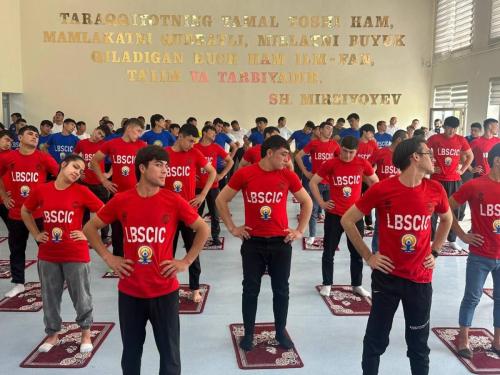 International Day of Yoga (IDY) session held on 30th April 2025 at the Denov Institute of Entrepreneurship and Pedagogy Yoga Club, Denov