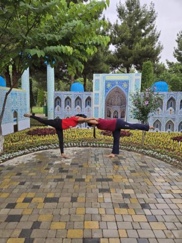 International Day of Yoga (IDY) session held on 26th May 2025 during the International Namangan Flower Festival in Namangan