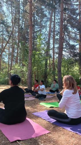International Day of Yoga (IDY) session held on 28th May 2025 at Sukok Nature Reserve, Tashkent Region